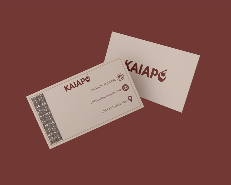 Cartao visita Kaiapó